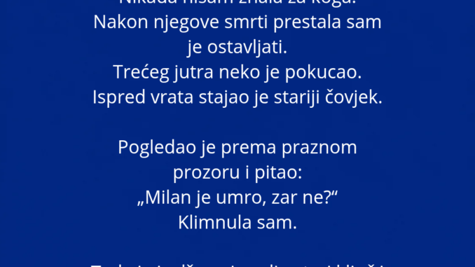 „MOJA KĆERKA JE SVAKOG PONEDELJKA NOSILA U ŠKOLU DVIJE UŽINE. MISLILA SAM D_20260829_185310_0000